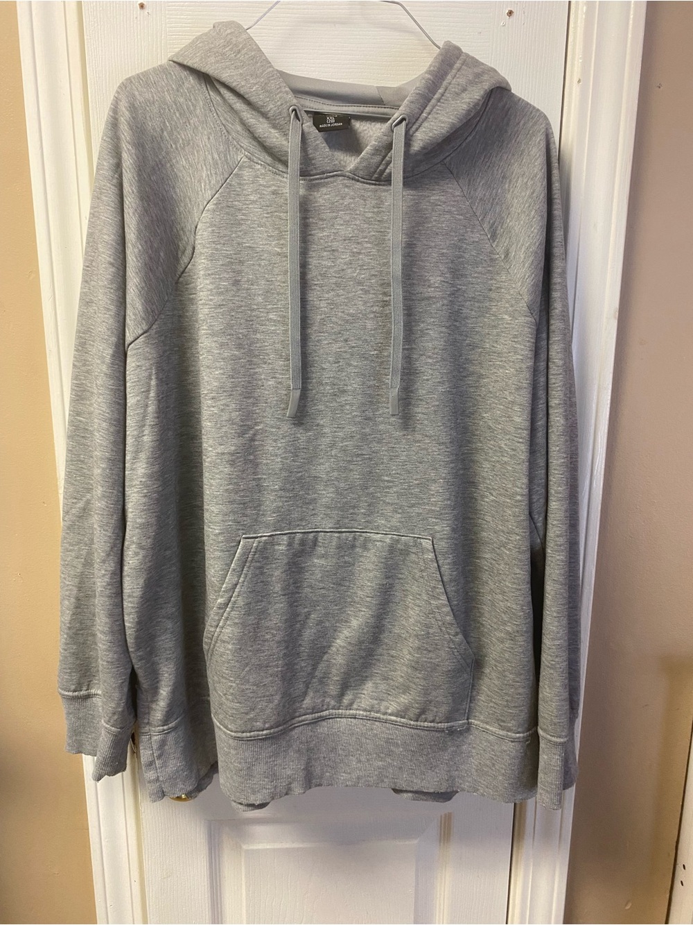 Athletic Works Heather Gray Pullover Hoodie with Front Pocket